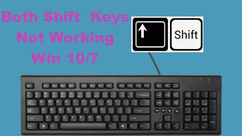 both shift button not working on keyboard
