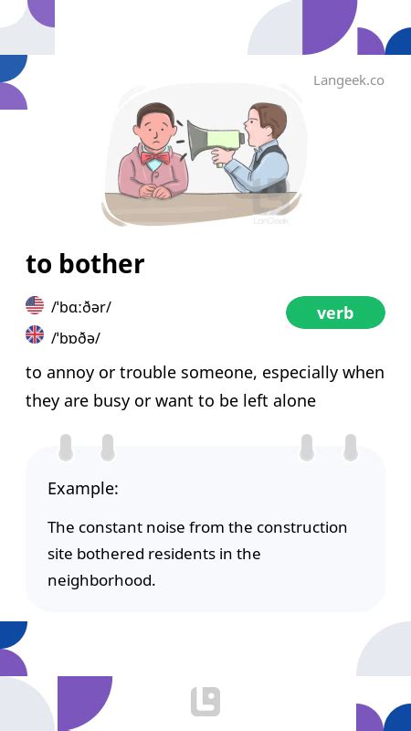 bother meaning in nepali with example