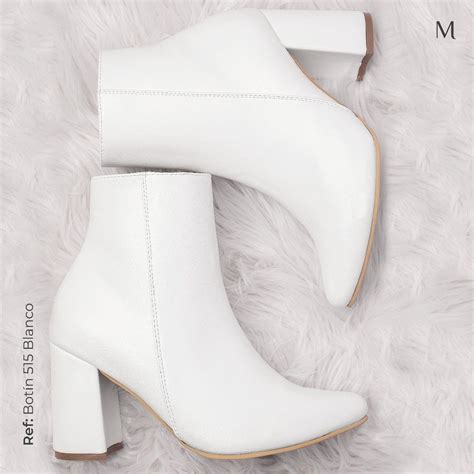 Botines Vaqueros Mujer Blancos