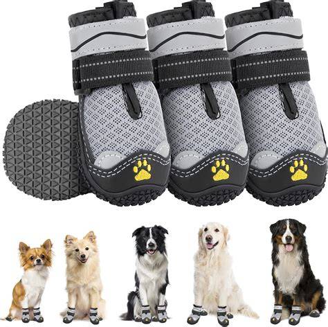 Zeraty Dog Boots Paw Shoes for Medium Large Dogs with Non
