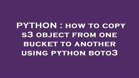 Boto3 Get Bucket Objects