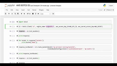 Boto3 List Keys In S3 Bucket