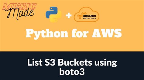 Boto3 List S3 Buckets Python
