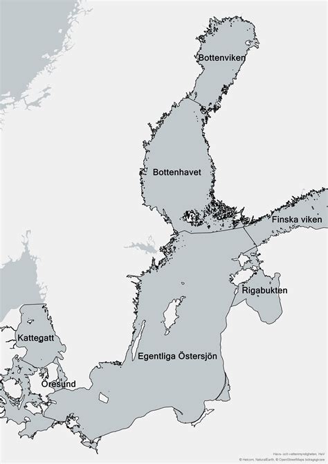 Inramat sjökort Bottenhavet Södra Kartkungen Sjökort 53 för väggen