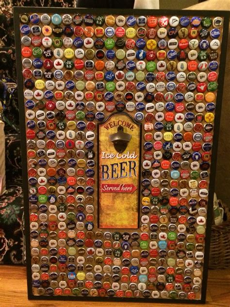 bottle cap display