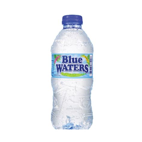 bottled water blue bottle