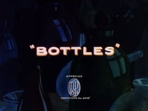 Bottles Cartoon 1936