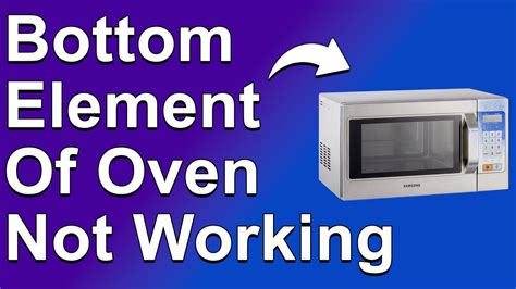 Bottom Element Oven Not Working