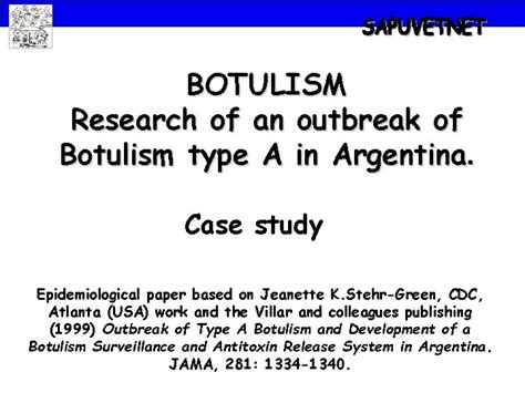 botulism in argentina case study