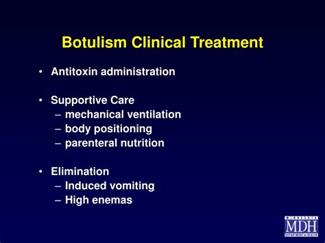 botulism treatment nursing
