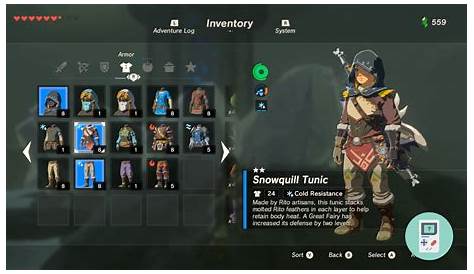 Botw Clothes Cold Zelda BotW Protection From And Old Man's Warm Doublet