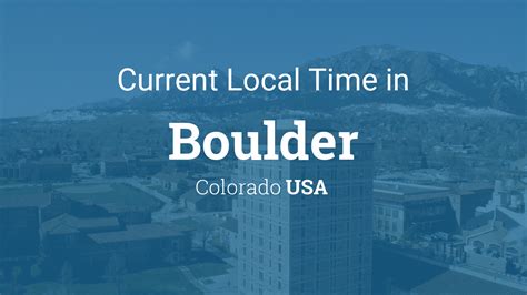 boulder colorado time