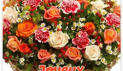 Bouquet De Fleurs Pour Souhaiter Bon Anniversaire Épinglé Par PicMix Sur Carte Humoristique En
