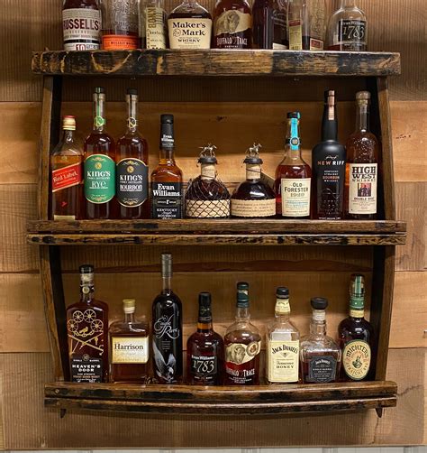 bourbon display shelf