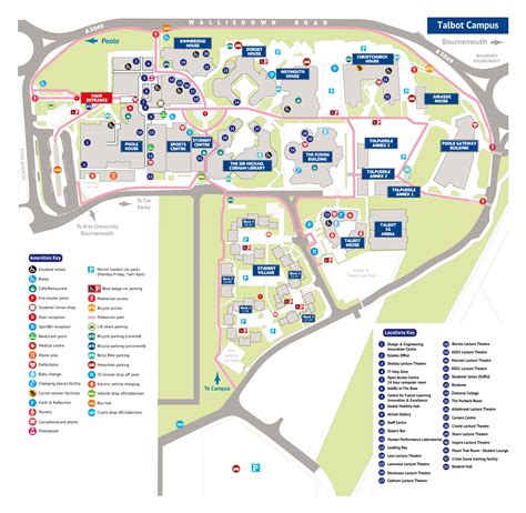 bournemouth uni campus map
