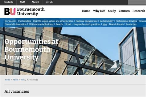 bournemouth university jobs for students