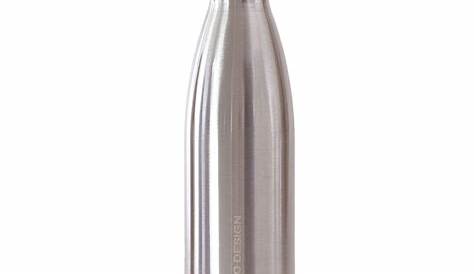 Bouteille Inox 500ml Isotherme Tropical Fleur Noire Qwetch