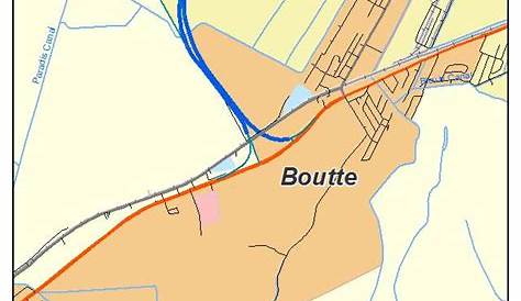 Aerial Photography Map of Boutte, LA Louisiana