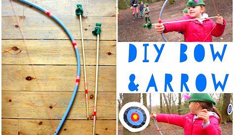 The Pink Lab: DIY: EASY Bow and Arrow | Bow and arrow diy, Kids bow and