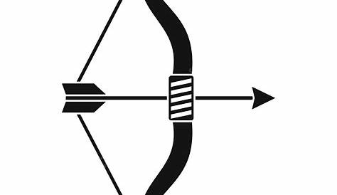 Bow Arrows Clipart Vector, Bow And Arrow Icon Simple Style, Bow Arrow
