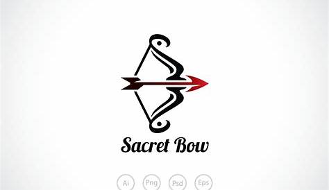 Bow and arrows on black background archery emblem Vector Image