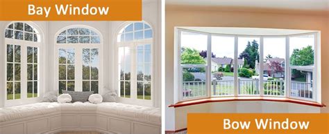bow bay windows difference