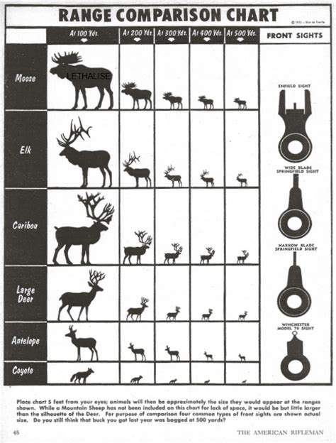 bow hunting rangefinder comparison chart
