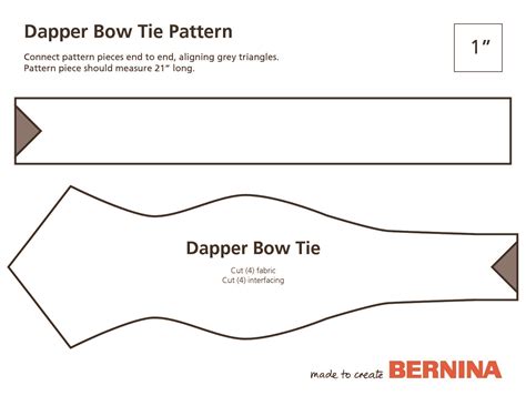 Bow Tie Printable Pattern