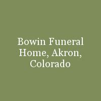 bowen funeral home akron colorado