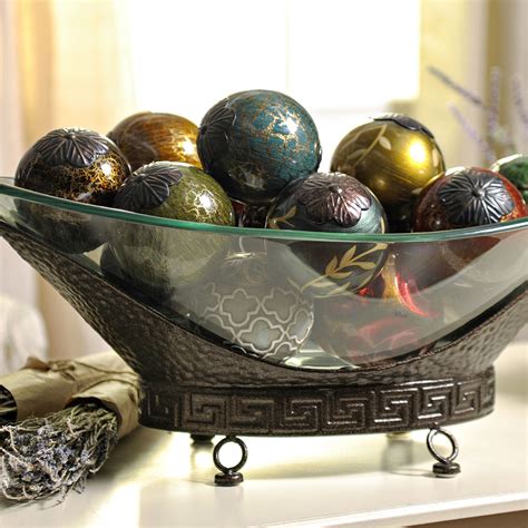 Decorative Balls Bowl, Mdf Wood Decorative Ball And Bowl, Decorative