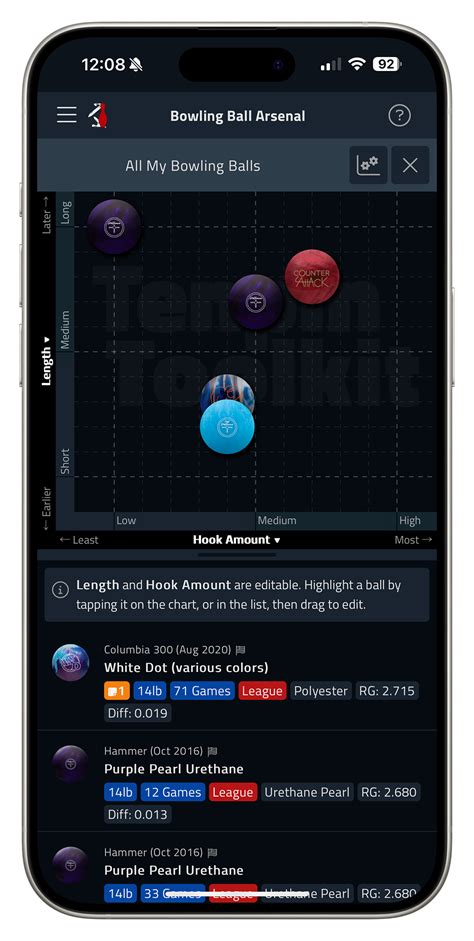 Bowling Ball Comparison Tool