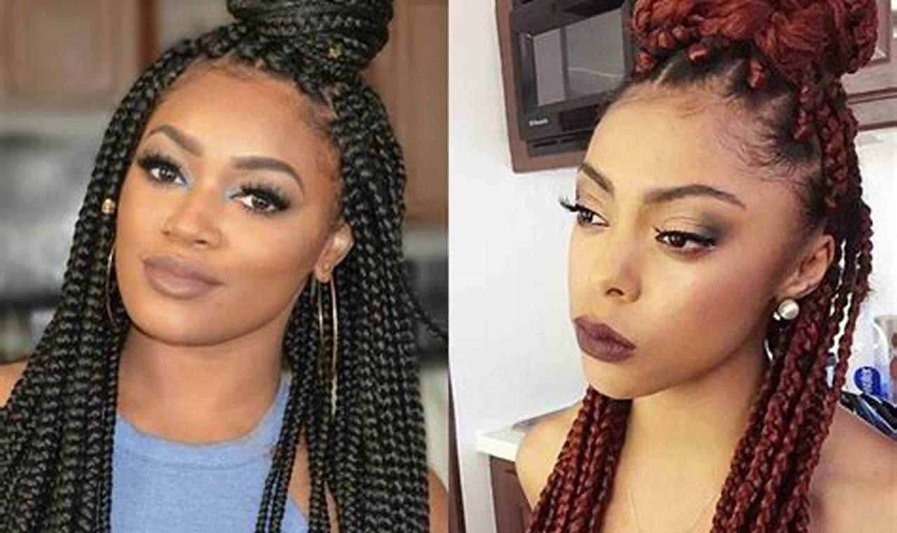 Discover the Allure of Box Braids Half Up Half Down: A Hairstyle Revelation