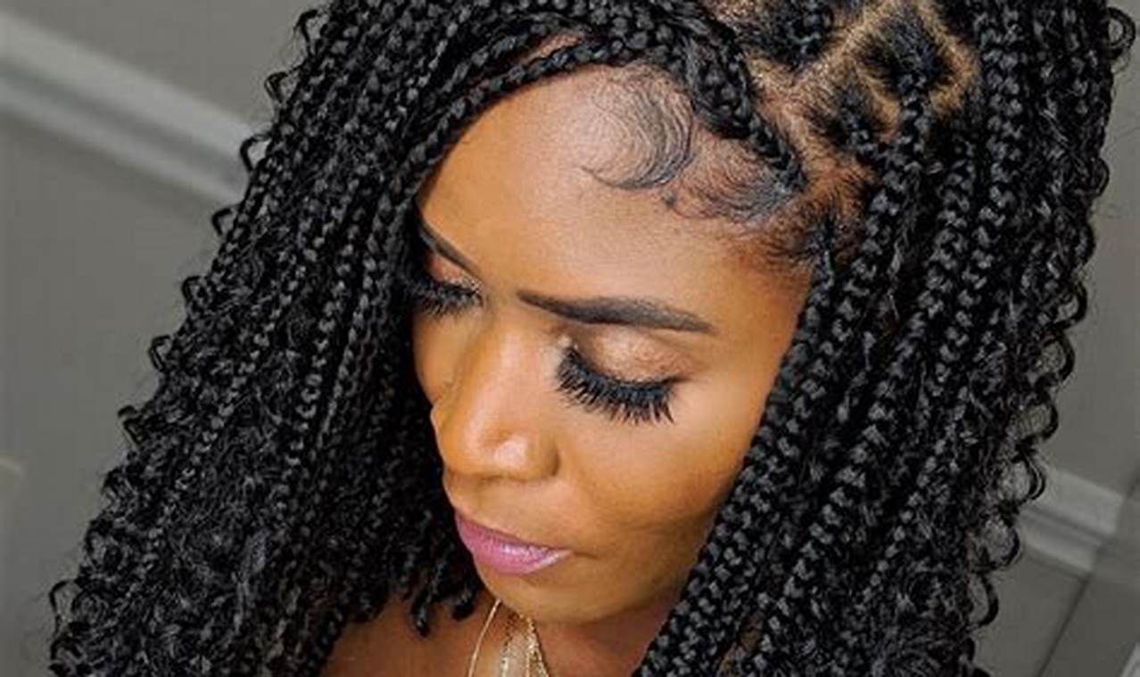 Uncover the Secrets of Box Braids with Hair Left Out: A Journey to Hairstyle Bliss
