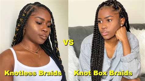 Box Braids Vs Knotless