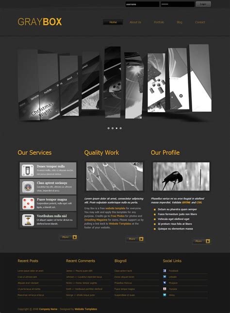 Box Html Template