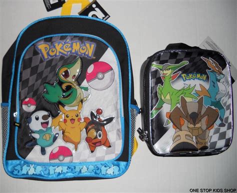 Pokemon Large 16' Rolling Backpack Roller Book Bag, Lunch Box Pikachu