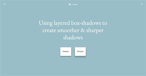 Box Shadow Css Smooth