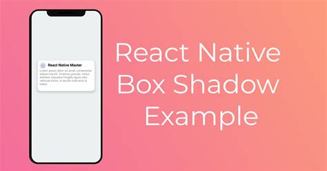 Box Shadow To React Native