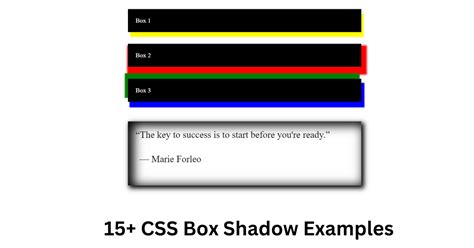 Box-Shadow Menu Css
