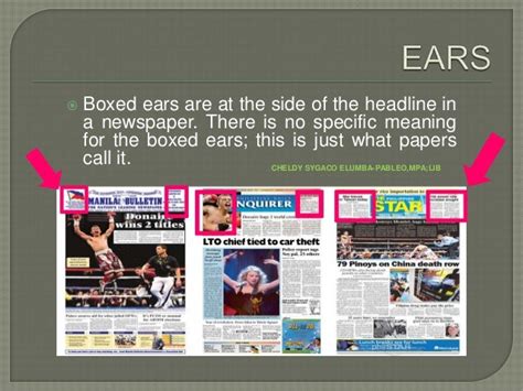 Boxed Ears In Newspaper