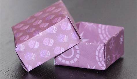 Origami-Boxen basteln: einfache Schachtel - Wunderbunt.de