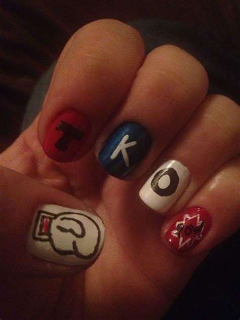 Boxing Gloves Acrylic Nails