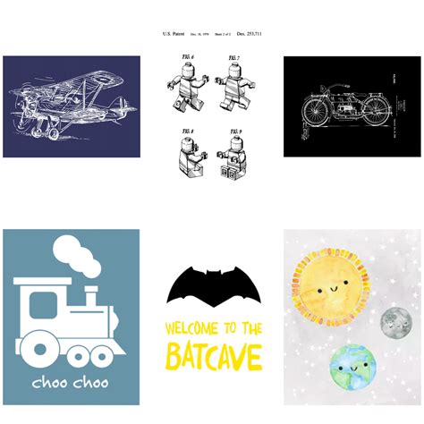 Boy Bedroom Printables