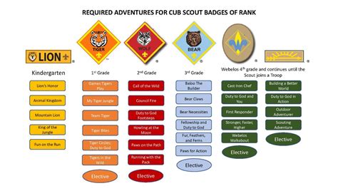 Boy Scout Advancement Chart