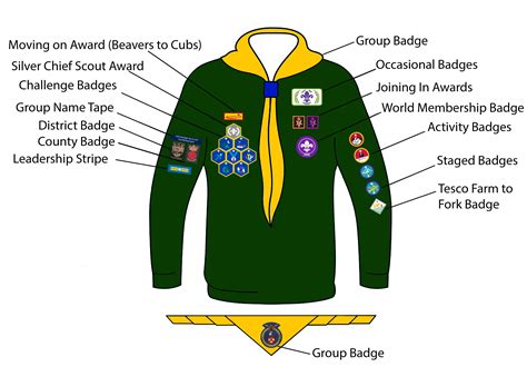 boy scout position patches