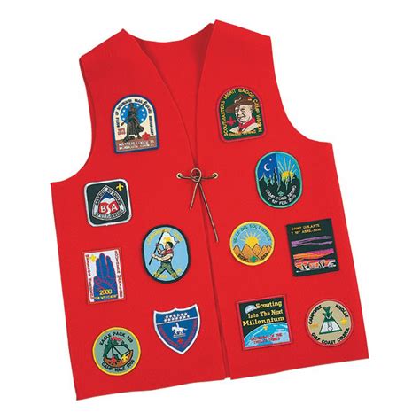 Boy Scout Red Patch Vest