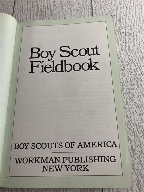 boy scouts of america field book