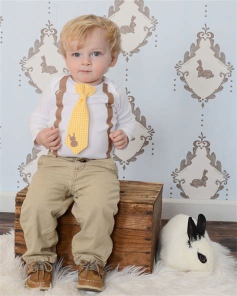 Boy Suspenders Easter