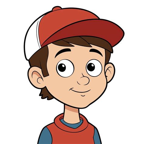 Boy Wearing Baseball Cap Drawing