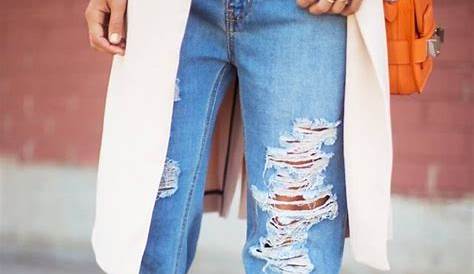 Boyfriend Jeans Outfit Spring BOYFRIEND JEANS & WHITE TEE STYLISH SPRING OUTFIT